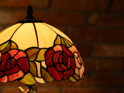 Blush Petal Harmony Tiffany Table Lamp