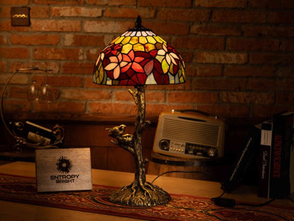 Amber Glow Harmony Tiffany Table Lamp