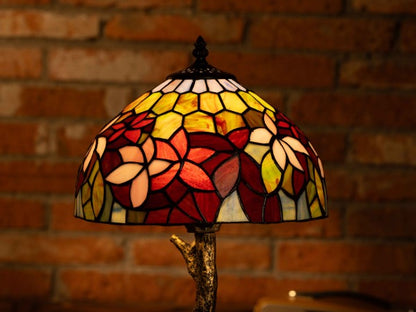 Amber Glow Harmony Tiffany Table Lamp