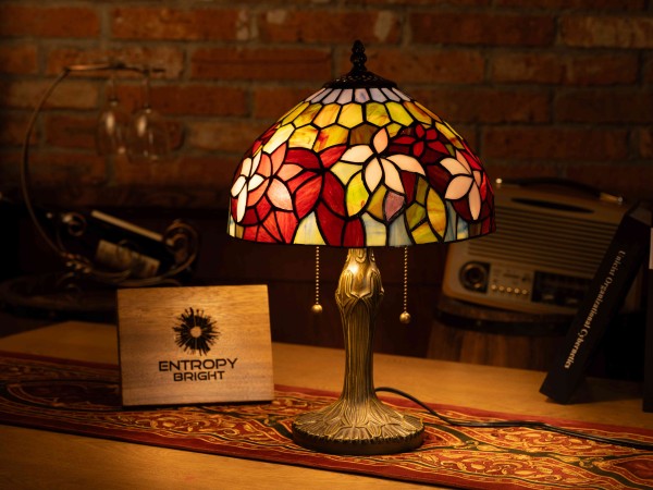 Amber Glow Harmony Tiffany Table Lamp