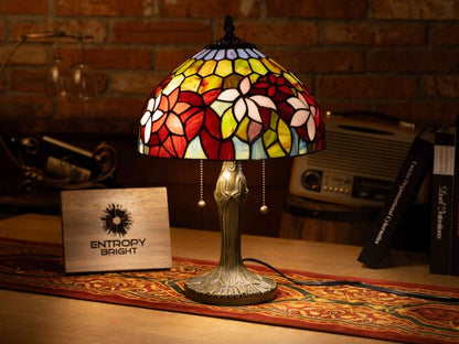 Amber Glow Harmony Tiffany Table Lamp