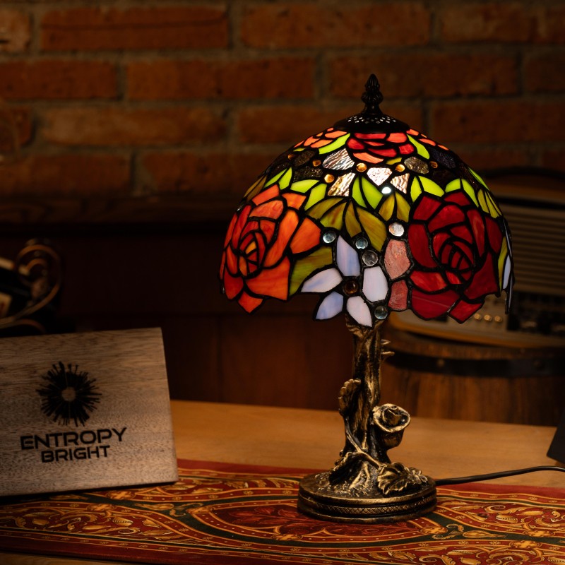 Rosy Sunrise Bliss Tiffany Lamp