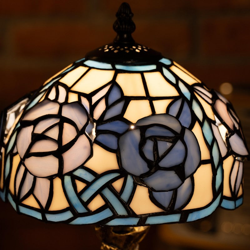 Twilight Petal Glow Tiffany Lamp