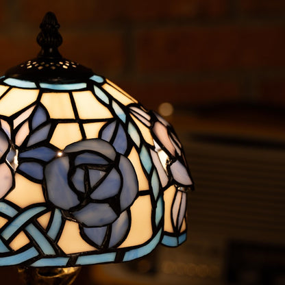 Twilight Petal Glow Tiffany Lamp