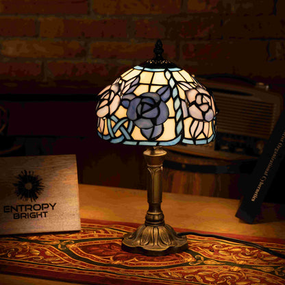 Twilight Petal Glow Tiffany Lamp