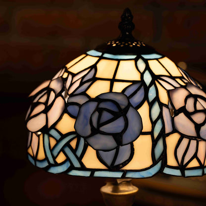 Twilight Petal Glow Tiffany Lamp