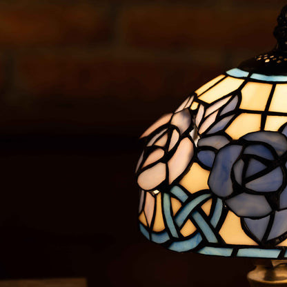 Twilight Petal Glow Tiffany Lamp