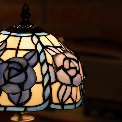 Twilight Petal Glow Tiffany Lamp