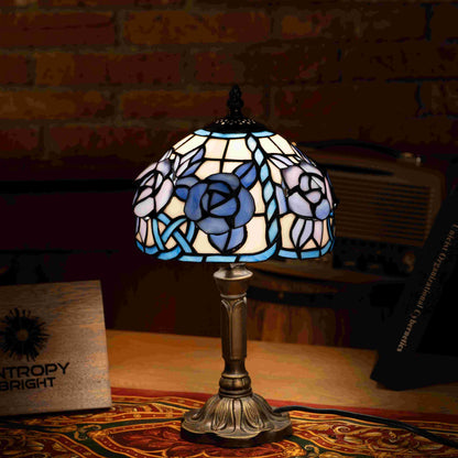 Twilight Petal Glow Tiffany Lamp