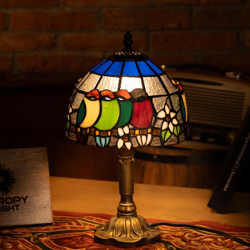 Rainbow Harmony Bloom Tiffany Lamp