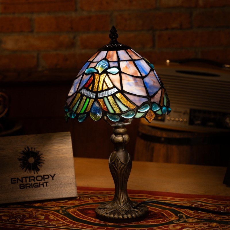 Ocean Sapphire Light Tiffany Lamp