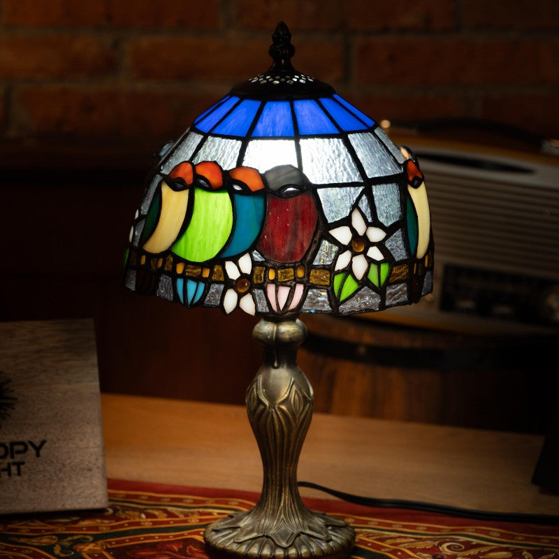 Rainbow Harmony Bloom Tiffany Lamp