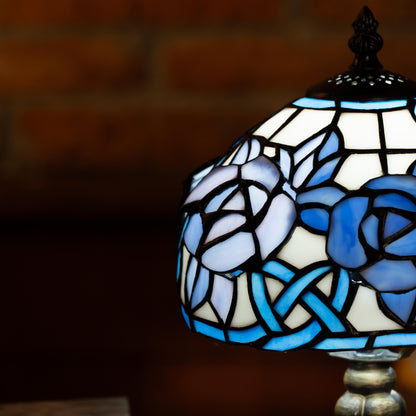 Twilight Petal Glow Tiffany Lamp