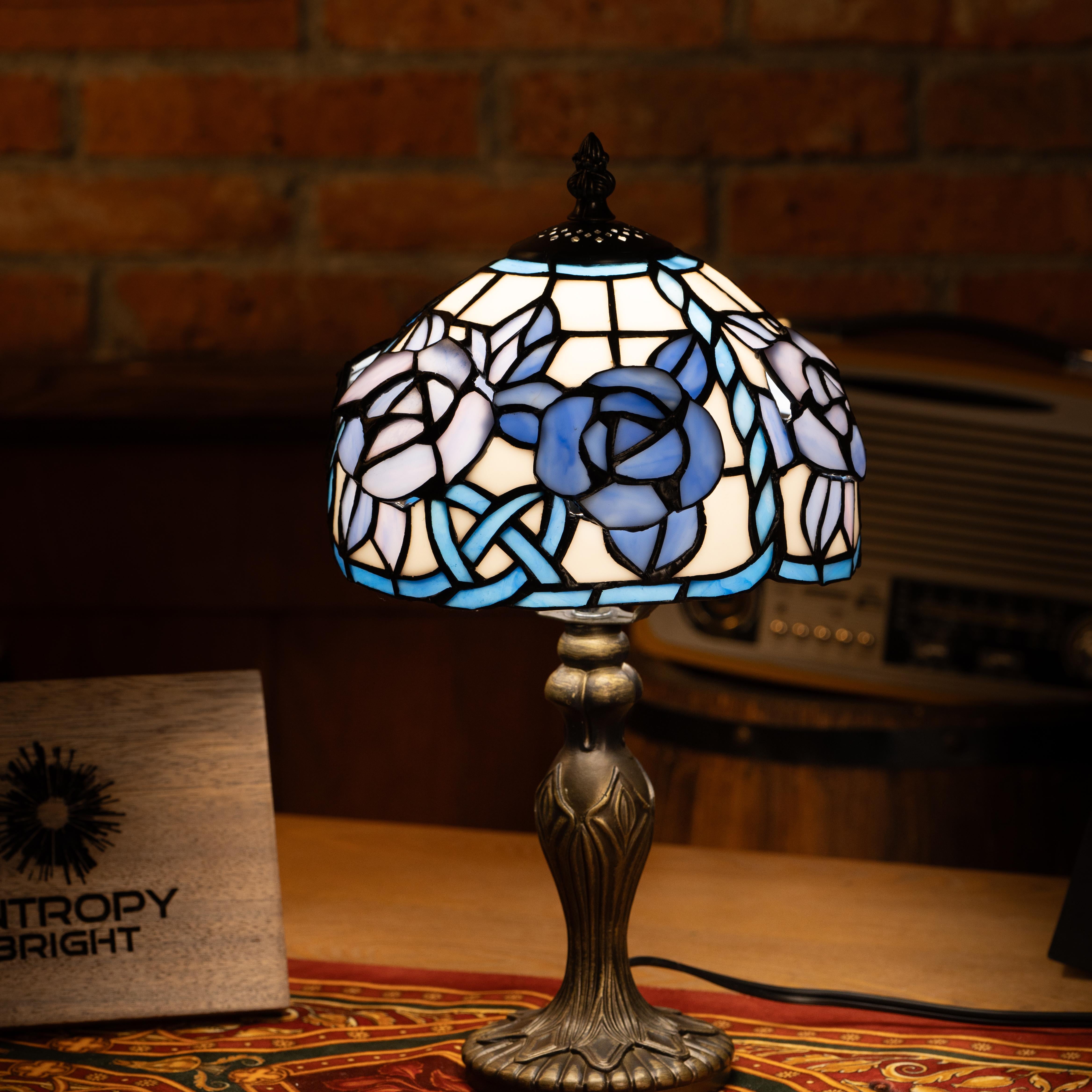 Twilight Petal Glow Tiffany Lamp