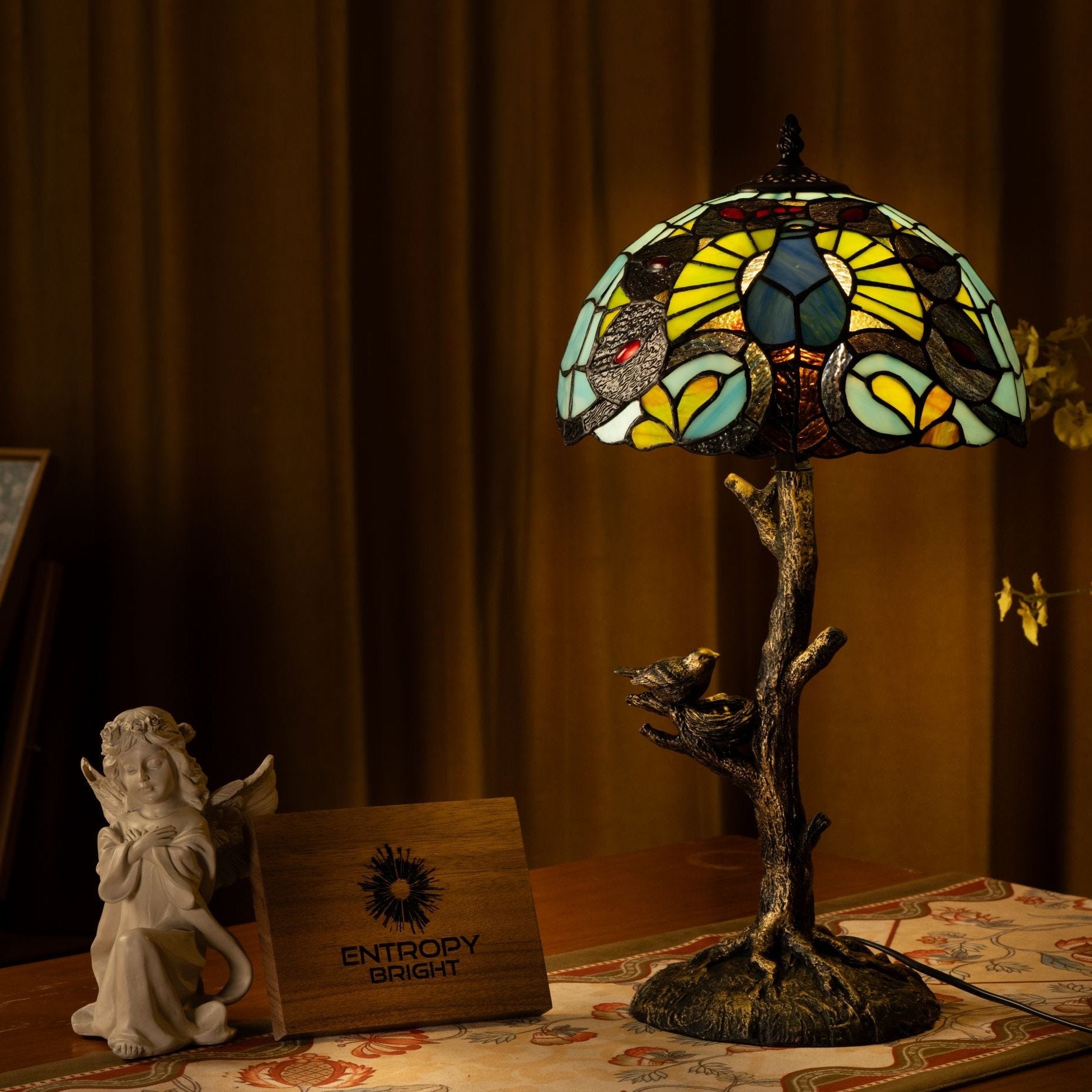 Enchanted Woods Tiffany Table Lamp