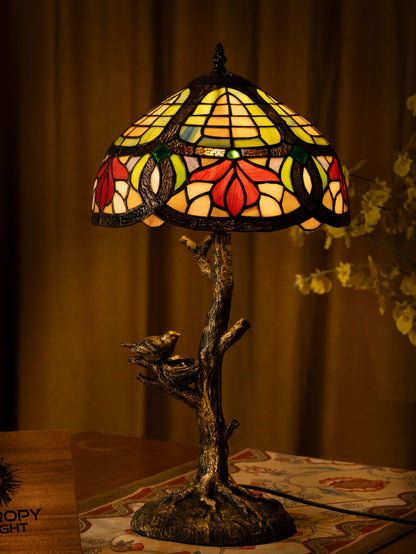 Forest Blossom Tiffany Table Lamp