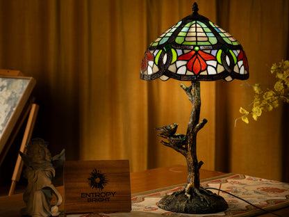 Forest Blossom Tiffany Table Lamp