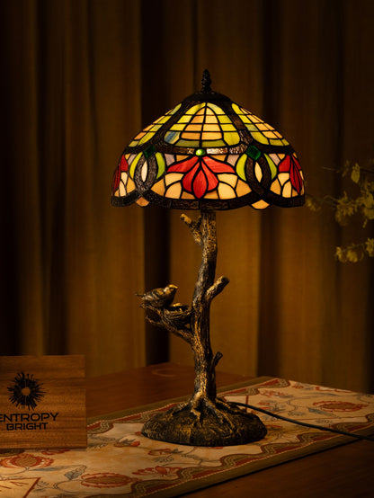 Forest Blossom Tiffany Table Lamp