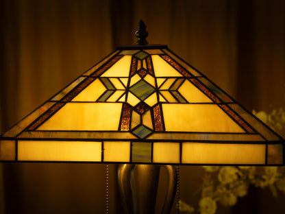 Golden Glow Tiffany Lamp