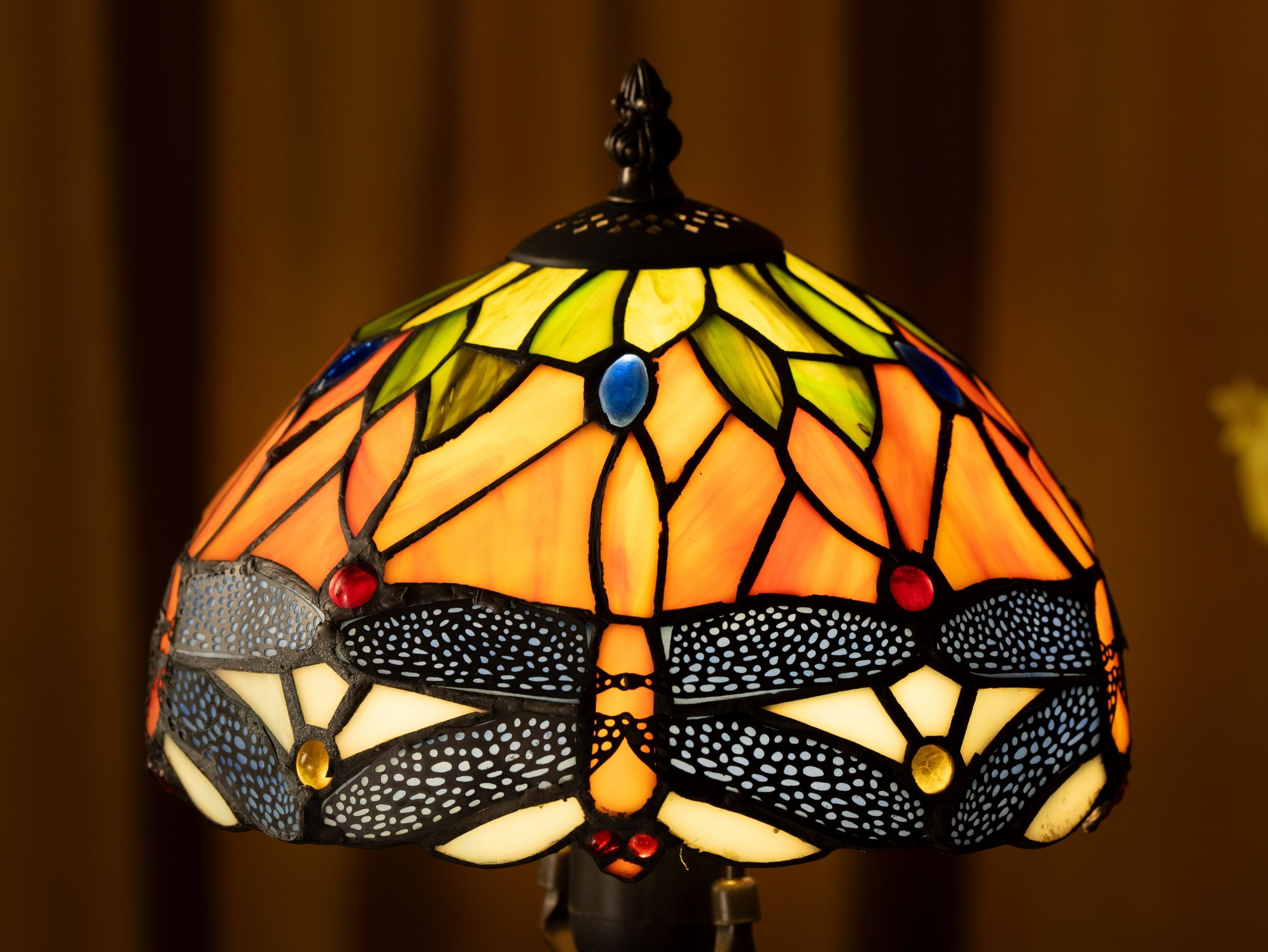 Golden Wings Tiffany Table Lamp