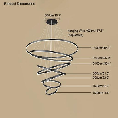 Tiered Ring Chandelier