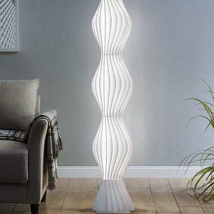 Wavy Column Floor Lamp with Hue Dimmer