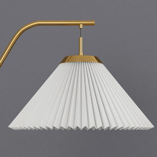 Pleated Hanging Floor Lamp