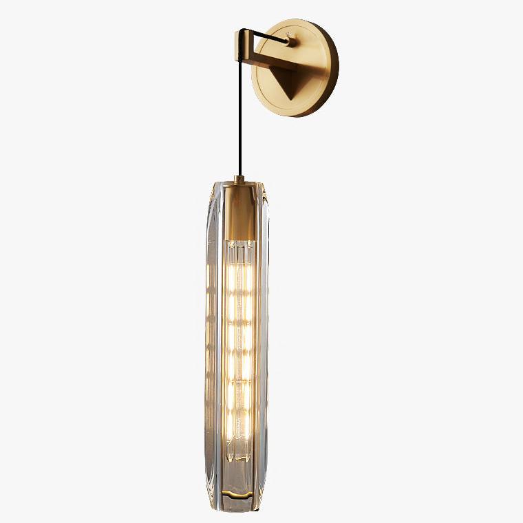 Hanging Crystal Bar Wall Sconce