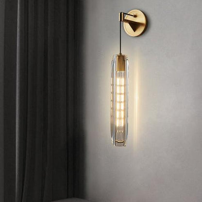 Hanging Crystal Bar Wall Sconce