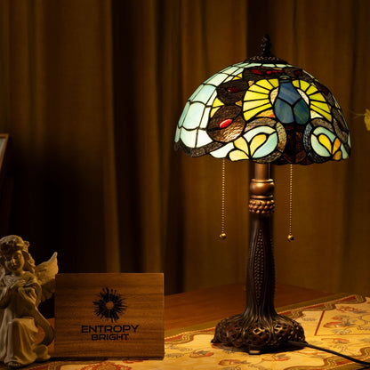 Mystic Leaf Tiffany Table Lamp