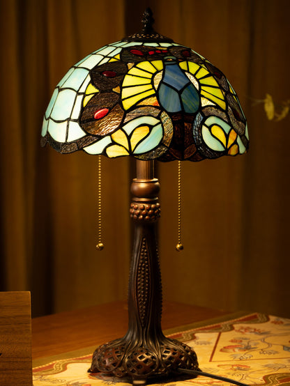 Mystic Leaf Tiffany Table Lamp