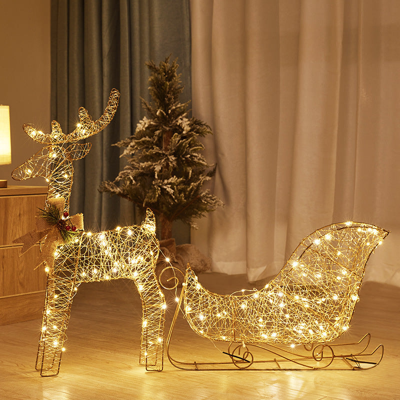 Christmas glowing elk decorative creative lights