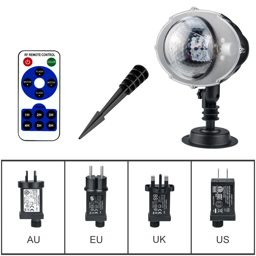 Proyector de luz y nieve para Navidad