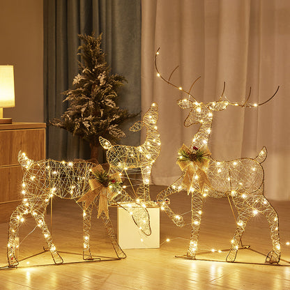 Christmas glowing elk decorative creative lights