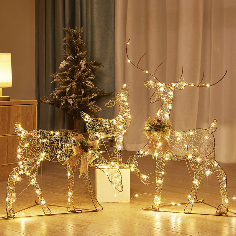 Christmas glowing elk decorative creative lights