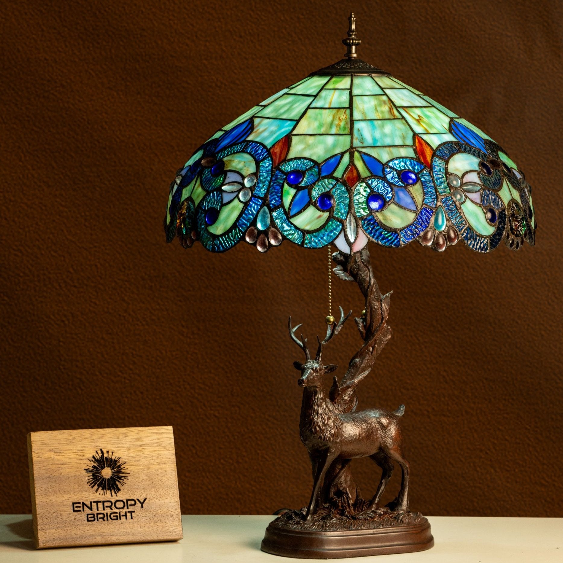 Forest Majesty Tiffany Table Lamp