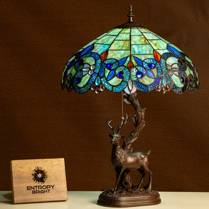 Forest Majesty Tiffany Table Lamp