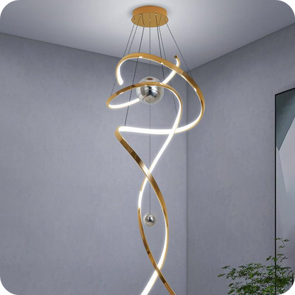 Spiral Foyer Chandelier