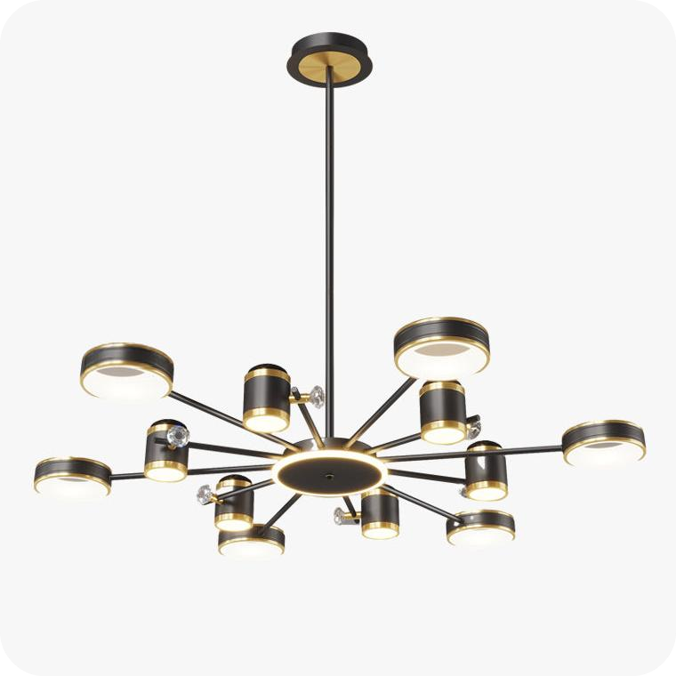 Dimmable Projector Chandelier