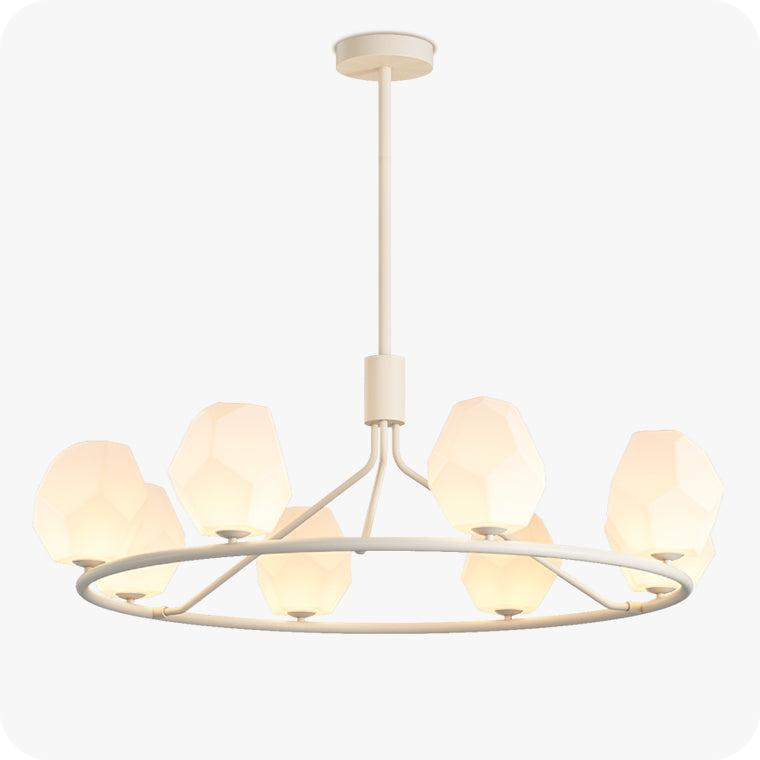 White Rock Shaded Chandelier