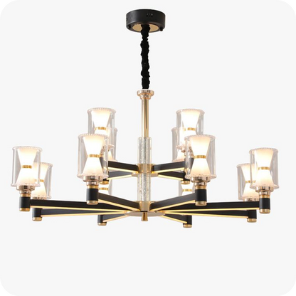 Modern Pillar Candle Chandelier