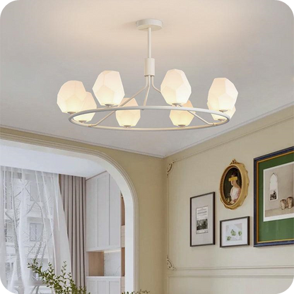 White Rock Shaded Chandelier