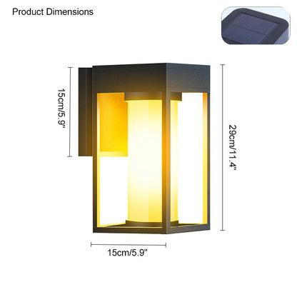 Outdoor modern and simple solar - powered waterproof and anti - rust wall lamp