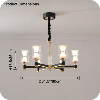 Modern Pillar Candle Chandelier