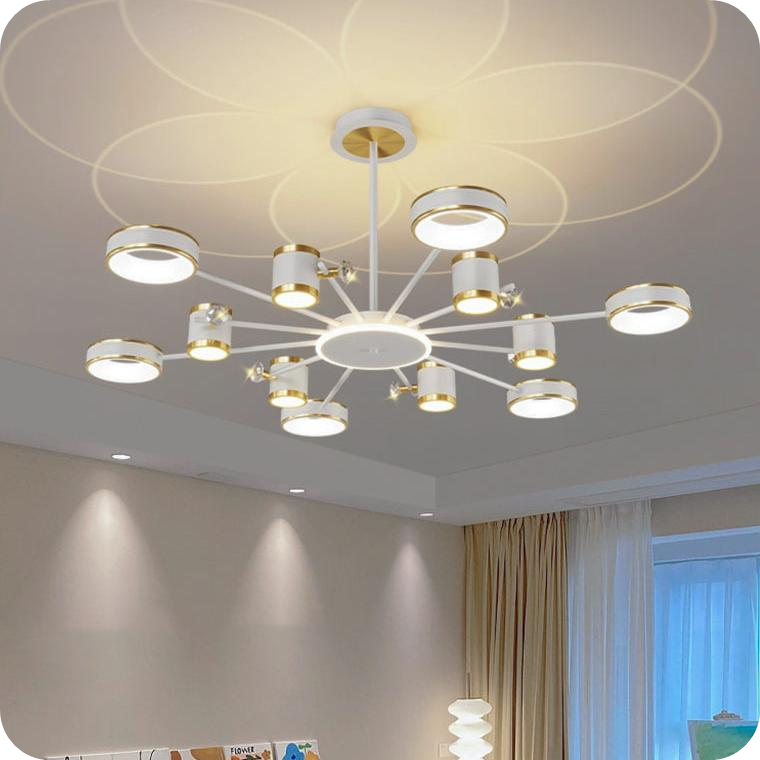 Dimmable Projector Chandelier