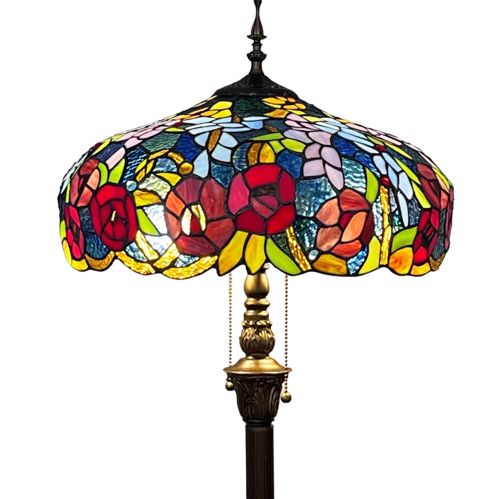 Lily Cascade Tiffany Floor Lamp