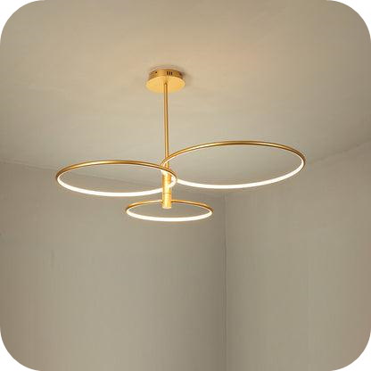 3-Rings Circular Chandelier