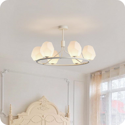 White Rock Shaded Chandelier