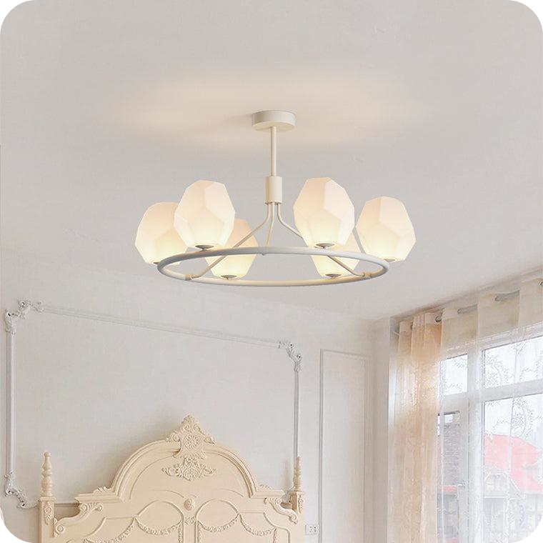 White Rock Shaded Chandelier