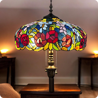 Lily Cascade Tiffany Floor Lamp